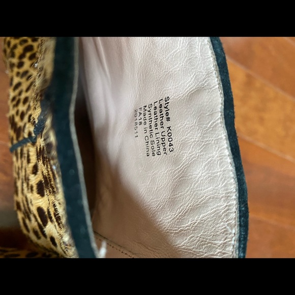 J.Crew Sadie Calf Hair Leopard Block Heel Bootie - Picture 5 of 6